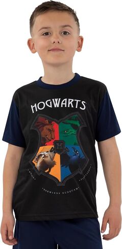 Harry Potter Pajamas, Short Sleeve Boys Pajamas, Hogwarts Pjs, Boys Pjs For Summer in Saudi Arabia
