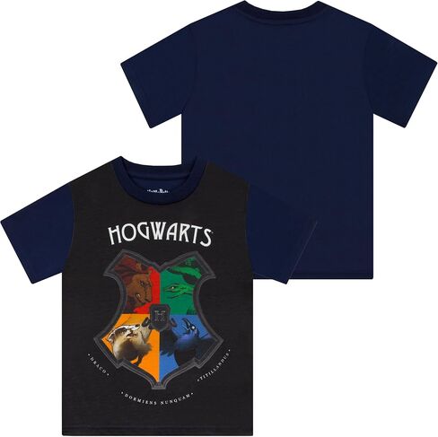 Harry Potter Pajamas, Short Sleeve Boys Pajamas, Hogwarts Pjs, Boys Pjs For Summer in Saudi Arabia