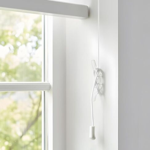 4 PCS الحبل مرابط للائتلاف النافذة حامل الحبل الأعمى مع مسامير البلاستيك الظل حامل السلسلة الملحقات العمياء السنانير لنافذ الستائر الستائر شمس ظلال الحبال in Kuwait
