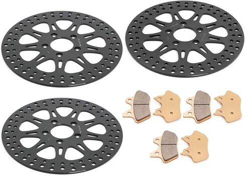 TOFR 11.5" Front Rear Brake Rotors Discs for Harley XL883 1200 Road King Wide Glide Electra Glide Super Glide Low Rider Road Glide 2000-2007 in Saudi Arabia