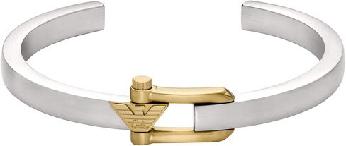 Emporio Armani Men's Two-Tone Stainless Steel Cuff Bracelet (Model: EGS3244040) in Saudi Arabia
