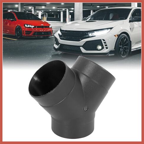 ACROPIX 75mm Car Heater Warm 3 Way Air Ducting Pipe Y Shape Outlet Connector Black Plastic Car Parts in Saudi Arabia