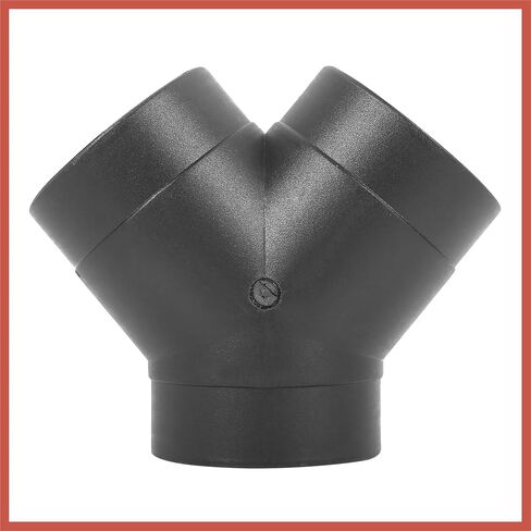 ACROPIX 75mm Car Heater Warm 3 Way Air Ducting Pipe Y Shape Outlet Connector Black Plastic Car Parts in Saudi Arabia