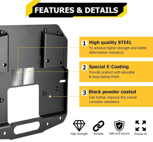 WeiSen Spare Tire Relocation Mounting Bracket Spare Tire Relocation Replacement Compatible with Jeep Wrangler JL 2018-2024 in Saudi Arabia