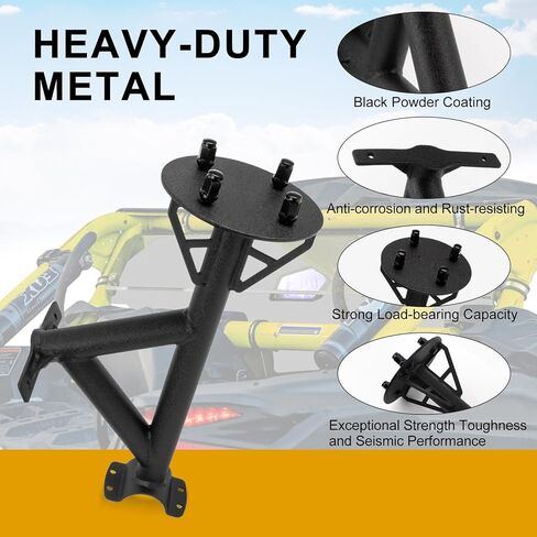 PSLER MAVERICK X3 حاملة إطارات حاملة Mount UTV Prepr Tyre Bracket FITS لـ Maverick X3 Max Turbo R RR 2017-2023 64 "و 72" تملك طراز in Kuwait