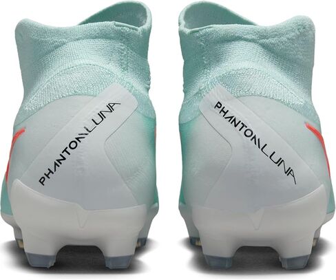 Nike Phantom Luna 2 Pro FG High-Top Soccer Cleats (FJ2575-300, Mint/Off Noir/Atomic Red) in Saudi Arabia