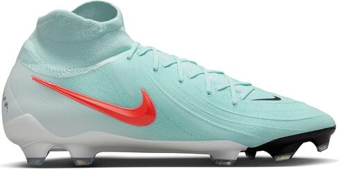 Nike Phantom Luna 2 Pro FG High-Top Soccer Cleats (FJ2575-300, Mint/Off Noir/Atomic Red) in Saudi Arabia