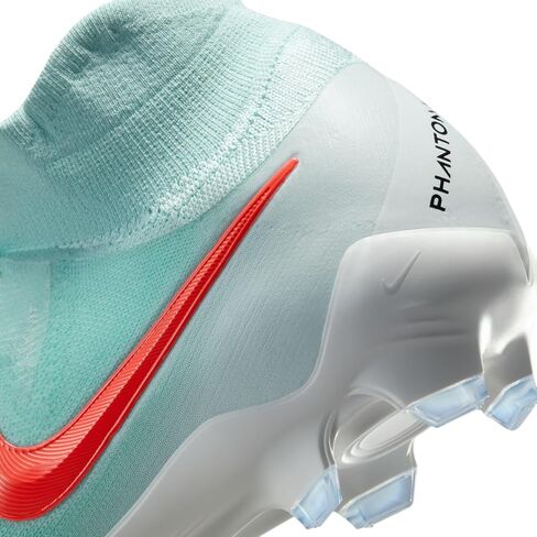 Nike Phantom Luna 2 Pro FG High-Top Soccer Cleats (FJ2575-300, Mint/Off Noir/Atomic Red) in Saudi Arabia