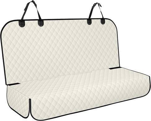 غطاء المقعد الخلفي للكلاب، أغطية مقاعد الحيوانات الأليفة مقاومة للماء وغير قابلة للانزلاق، واقي مقعد السيارة للمقعد الخلفي، غطاء مقعد السيارة الخلفي بمقاس عالمي يناسب السيارات والشاحنات وسيارات الدفع الرباعي، أسود in Kuwait