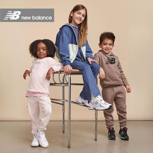 New Balance Boys & Toddlers Athletic 2 قطعة-القطن الناعم المخلوطة هوديي وركض النشط مجموعة التعرق النشط (2T-12) in Saudi Arabia