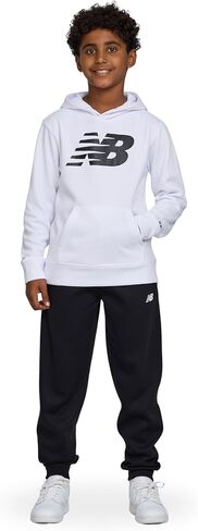 New Balance Boys & Toddlers Athletic 2 قطعة-القطن الناعم المخلوطة هوديي وركض النشط مجموعة التعرق النشط (2T-12) in Saudi Arabia