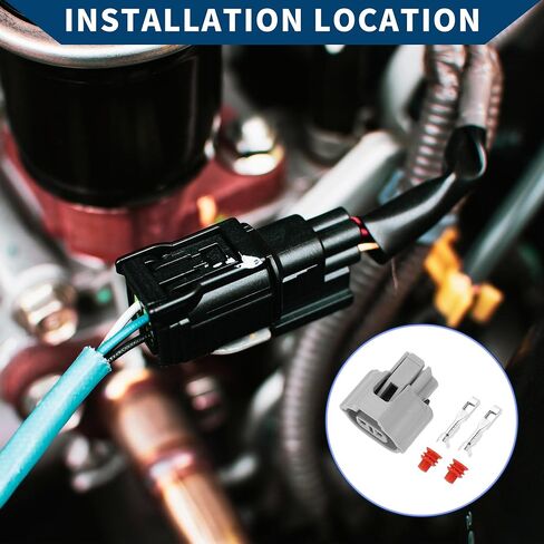 No.88988460 Light Wiring Harness Connector Plug for Chevrolet/Inner Female Wire Terminal Connector/Waterproof Plastic 2mm Series / 1set Gray 2 Pin in Saudi Arabia