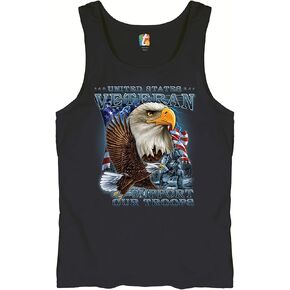 United States Veteran Tank Top Support Our Troops American Eagle Men's Top in Saudi Arabia