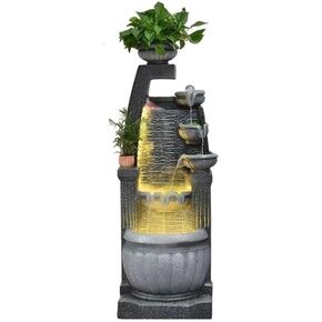 Decor Outdoor Water Fountain Household Feng Shui Decoration Circulating Water Attracting Wealth Floor Decoration for Entryway in Saudi Arabia