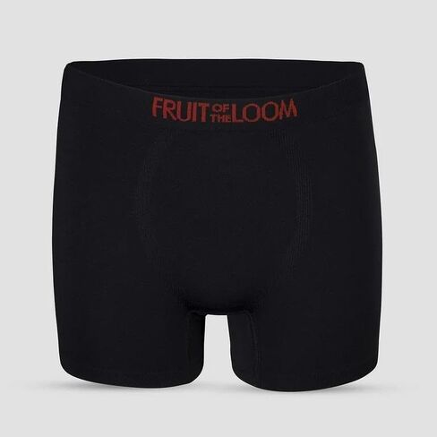 Fruit of the Loom Boys' Seamless Comfort Boxer Brief Underwear, black (8 Pack) Medium in Saudi Arabia