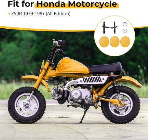 M MATI الأصفر رقم لوحة مجموعة HONDA Z50R 1979-1987 64113-116-690ZC 64111-181-000 64112-181-010 in Kuwait