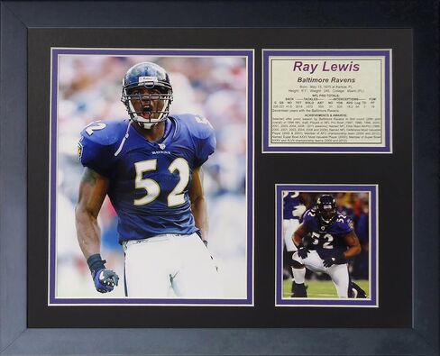Ray Lewis - Home 11" x 14" Framed Photo Collage by Legends Never Die, Inc. in Saudi Arabia