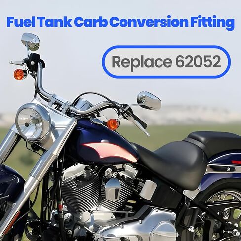 Fuel Tank Carb Conversion Fitting Fit for Harley-Davidson 1995-2001 Replace 62052 in Saudi Arabia