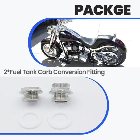 Fuel Tank Carb Conversion Fitting Fit for Harley-Davidson 1995-2001 Replace 62052 in Saudi Arabia