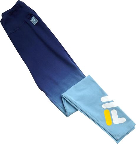 Fila Girls Leggings - Soft Breathable High Waisted Leggings for Girls - Athletic Stretch Pants Workout Clothes (Sizes: S-XL) in Saudi Arabia