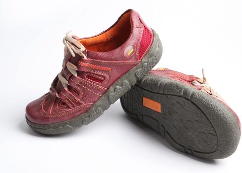 TMA EYES Women's Casual Lace-Up Breathable Mesh and Leather Sneaker in Kuwait