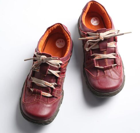 TMA EYES Women's Casual Lace-Up Breathable Mesh and Leather Sneaker in Kuwait