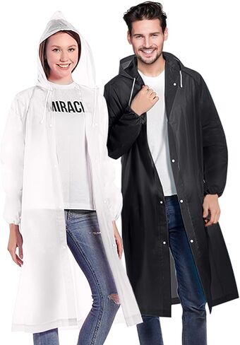 Ponchos Family Pack, (8 Pack) Rain Poncho for Adults Disposable Emergency Rain Ponchos in Saudi Arabia