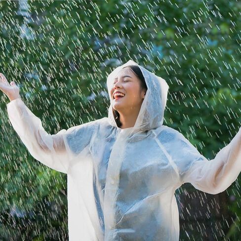 Ponchos Family Pack, (8 Pack) Rain Poncho for Adults Disposable Emergency Rain Ponchos in Saudi Arabia
