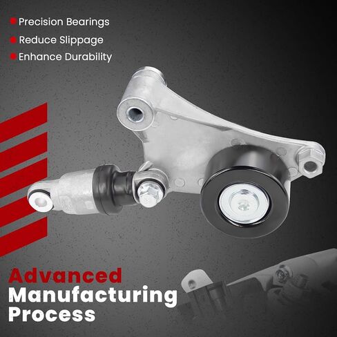 Belt Tensioner Assembly with Pulley Fit for:-Toyota Camry 2002-2009, Highlander 2001-2007, for:-RAV4 2001-2008, Solara 2002-2008 for:-Scion tC 2010, xB 2008-2012 Replace OE# 38216 1660128021 in Saudi Arabia