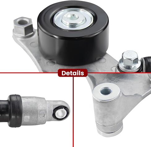 Belt Tensioner Assembly with Pulley Fit for:-Toyota Camry 2002-2009, Highlander 2001-2007, for:-RAV4 2001-2008, Solara 2002-2008 for:-Scion tC 2010, xB 2008-2012 Replace OE# 38216 1660128021 in Saudi Arabia