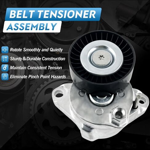 Belt Tensioner Idler Pulley Serpentine Belt Kit,Fit for Mercedes-Benz C300 C350 CLK350 E350 GL450 GLK350 ML350 S550 SL550 SLK350 2005-2011,Replace# 2722021419 2722000270 2722021019 6pk2404 in Saudi Arabia