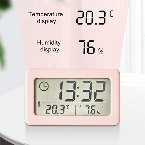 Precisions Measuring Electronic Temperature and Humiditys Clock Oversized Screen for Bedrooms and Workspaces in Kuwait