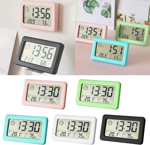 Thin Digital Clock with Temperature and Humiditys for Home Decoration in Saudi Arabia