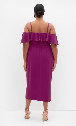 City Chic Women's Cocktail Dress-Flirtation Drape Midi in Saudi Arabia