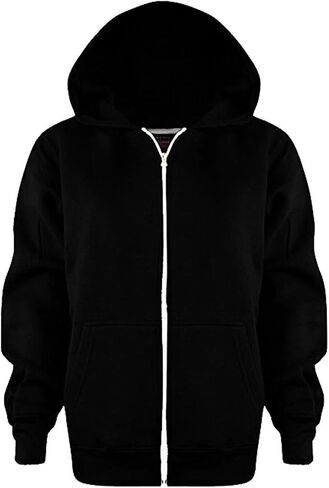 مجموعة الركض بويز فتيات - 2 قطعة من الصوف zip up sweatshirt مقنعين وملابس سروال سروال للملابس النشطية (3-11y) in Saudi Arabia
