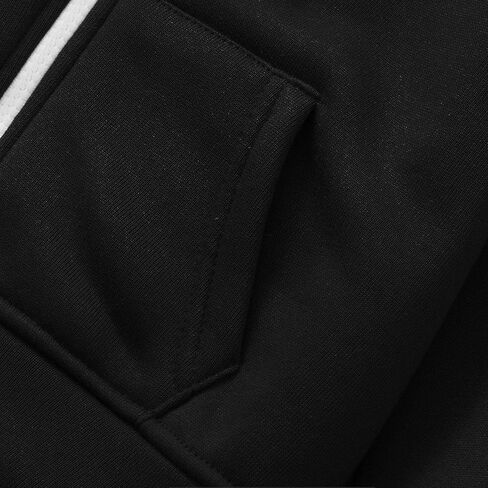 مجموعة الركض بويز فتيات - 2 قطعة من الصوف zip up sweatshirt مقنعين وملابس سروال سروال للملابس النشطية (3-11y) in Saudi Arabia