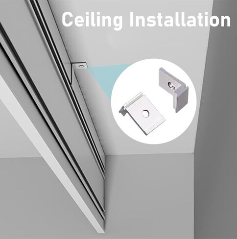 Extra Long Aluminum Ceiling Mount Curtain Rail Box - 3.0m/9.8ft Decorative Panel for Curtains, Roller Blinds & Venetian Blinds - Double Rails Design for Stylish Home Décor in Saudi Arabia