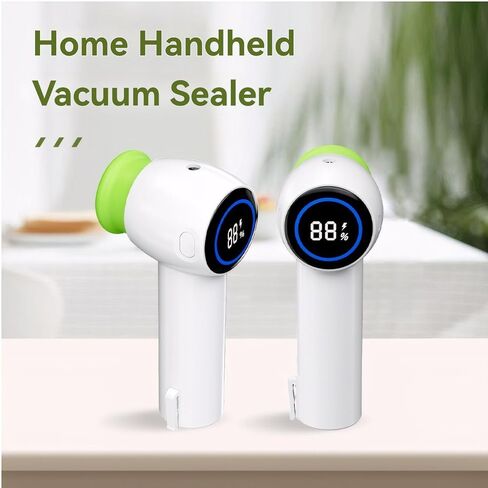 cjc Handheld Vacuum Sealer,4-in-1 Vacuum Sealer for Food,Electric Mason Jar Vacuum Sealer, Rechargeable Vacuum Sealer, Portable Food Vacuum Sealer Machine, Small Vacuum Sealer for Travel,Food Storage in Saudi Arabia
