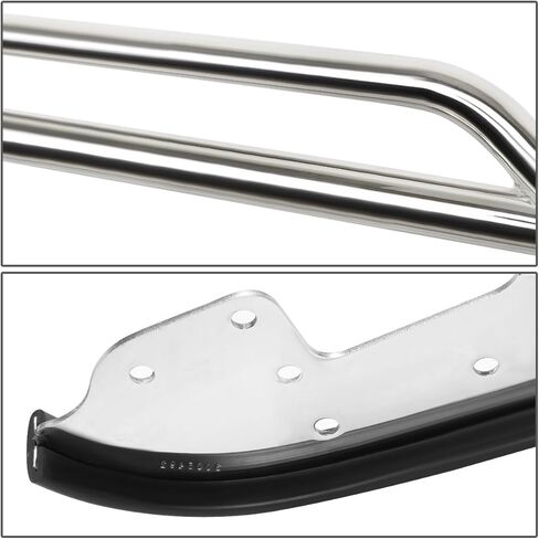 Auto Dynasty Stainless Steel Front Bumper Protector Brush Grille Grill Guard Compatible with Ford F250 F350 F450 F550 Super Duty 1999-2007 Excursion 2000-2005, Chrome in Saudi Arabia