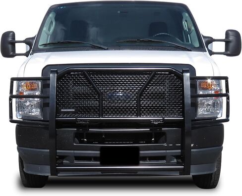 Black Horse Rugged Heavy Duty Grille Guard Modular Black Compatible with 2015-2025 Ford E-350/2015-2025 Ford E-450 -RU-FO350-B in Saudi Arabia