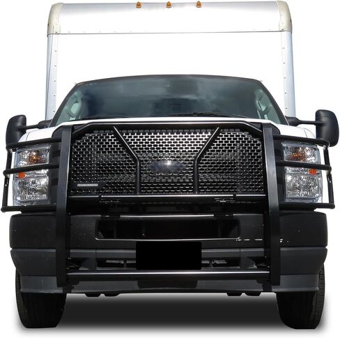 Black Horse Rugged Heavy Duty Grille Guard Modular Black Compatible with 2015-2025 Ford E-350/2015-2025 Ford E-450 -RU-FO350-B in Saudi Arabia