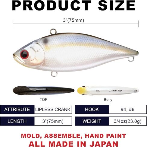 Lucky Craft LV500-425LTFSD LV-500 Live Threadfin Shad 3"(75mm) 3/4oz(23.0g) in Saudi Arabia