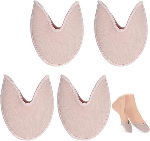 2 أزواج من وسادات إصبع القدم لأحذية Pointe ، غطاء قدم رقص Pouch Pouch Pads Excesssories Foot undies for Dance High High in Kuwait