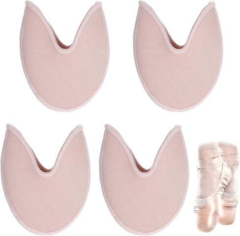 2 أزواج من وسادات إصبع القدم لأحذية Pointe ، غطاء قدم رقص Pouch Pouch Pads Excesssories Foot undies for Dance High High in Kuwait