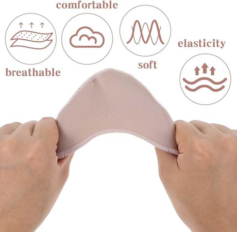 2 أزواج من وسادات إصبع القدم لأحذية Pointe ، غطاء قدم رقص Pouch Pouch Pads Excesssories Foot undies for Dance High High in Kuwait