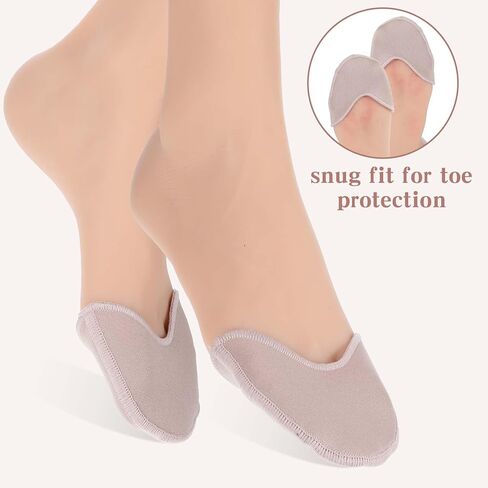 2 أزواج من وسادات إصبع القدم لأحذية Pointe ، غطاء قدم رقص Pouch Pouch Pads Excesssories Foot undies for Dance High High in Kuwait