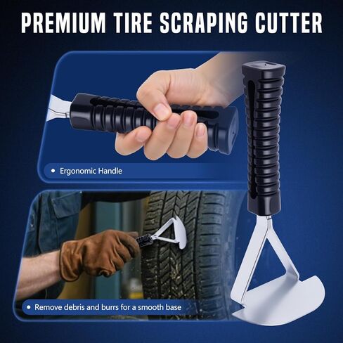 Tire Repair Patch Tools,42 mm 55 mm Tire Tungsten Steel Buffing Wheels Tire Patch Roller Scraping Cutter Kit for Car Tire Grinding Polishing in Kuwait