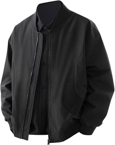 Men's Bomber Lightweight Trenchcoats Fall Casual Jackets Outdoor Coats in Saudi Arabia