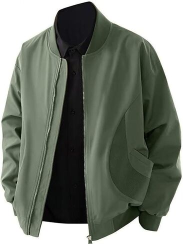 Men's Bomber Lightweight Trenchcoats Fall Casual Jackets Outdoor Coats in Saudi Arabia