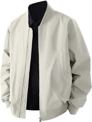 Men's Bomber Lightweight Trenchcoats Fall Casual Jackets Outdoor Coats in Saudi Arabia